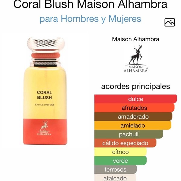 MAISON ALHAMBRA CORAL BLUSH 100 ML