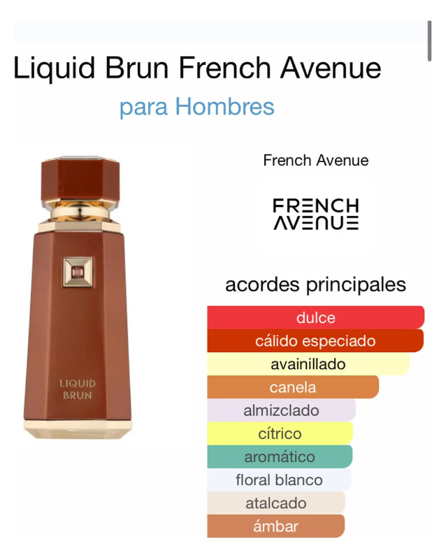 FRENCH AVENUE LIQUID BRUN EDP 100ML