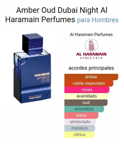 AL HARAMAIN AMBER OUD DUBAI NIGHT 100ML MASCULINO