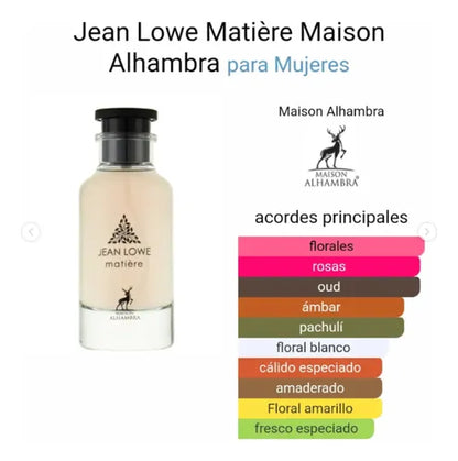 MAISON ALHAMBRA JEAN LOWE MATIERE 100ML WOMAN