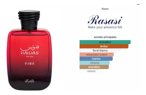 RASASI HAWAS FIRE EDP 100ML UNISEX