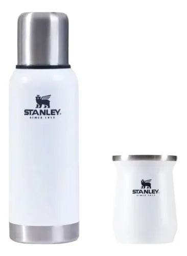 TERMO CON MATE STANLEY BLANCO