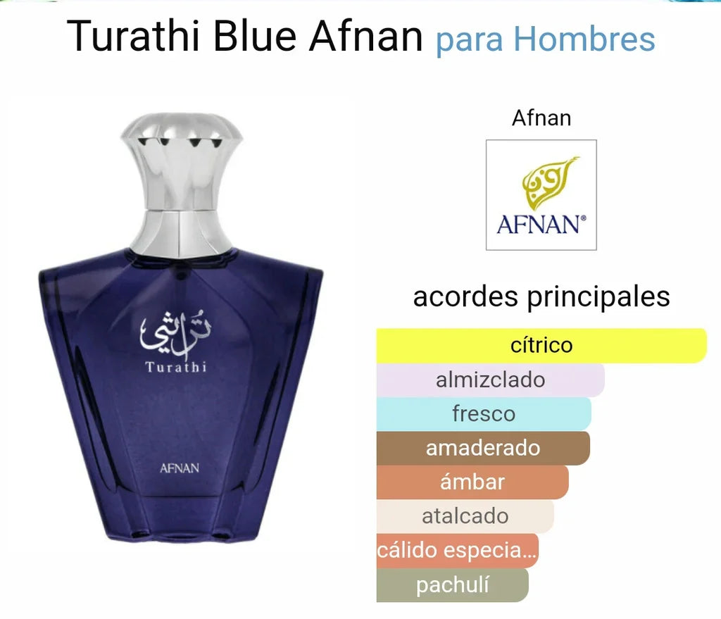 AFNAN TURATHI BLUE – Eau de Parfum 100ML (con estuche regalo)