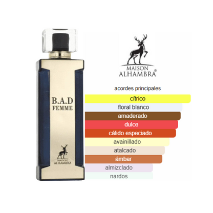 MAISON ALHAMBRA B.A.D FEMME – EDP 100ML (FEMENINO)