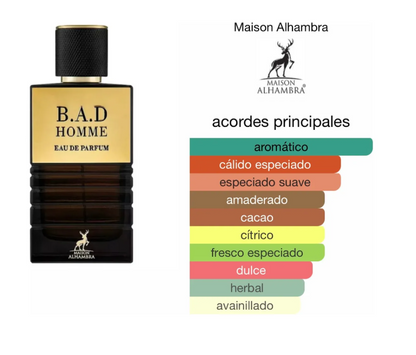 MAISON ALHAMBRA B.A.D HOMME – EDP 100ML (MASCULINO)