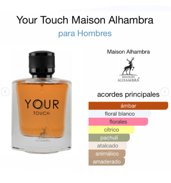 MAISON ALHAMBRA YOUR TOUCH 
 FOR MEN EDP 30ML