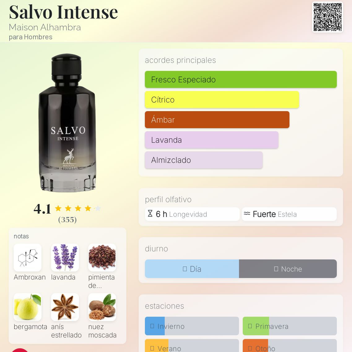 MAISON ALHAMBRA SALVO INTENSE 100ml