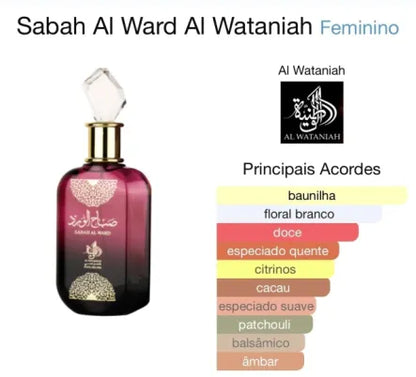 AL WATANIAH SABAH AL WARD EDP 100ML FEM