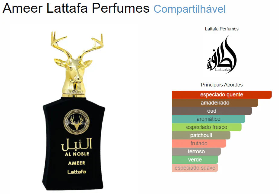 LATTAFA AL NOBLE AMEER EDP 100ML UNISEX